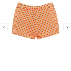Triangl Swimwear High Waist Shorts - Orange and Blue